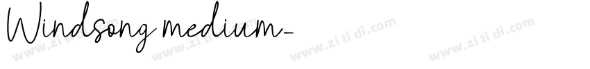 Windsong medium字体转换
